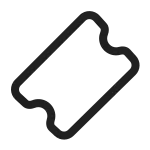 Ticket Diagonal SVG Icon
